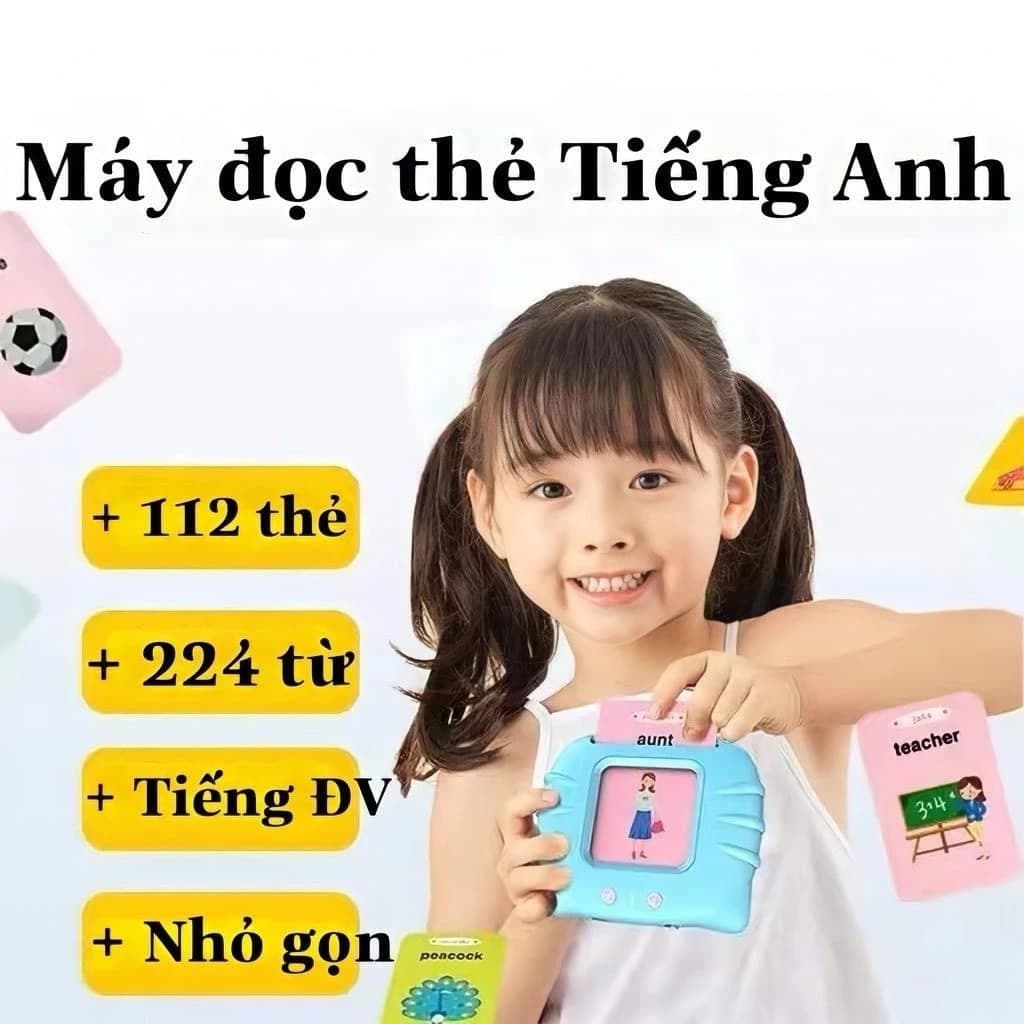 Máy Đọc Thẻ Song Ngữ Anh Việt (112 Thẻ)