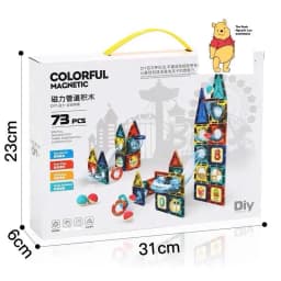 Bộ Xếp Hình Nam Châm Kính 73 Chi Tiết Cho Bé – Đồ Chơi Lắp Ghép Sáng Tạo Phát Triển Tư Duy - 6