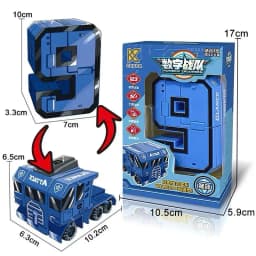Số Biến Hình Robot 0-9 – Đồ Chơi Thông Minh Vừa Học Vừa Chơi Cho Bé - 8