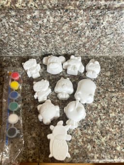 Set tô tượng 10 tượng tặng kèm màu & cọ - 2