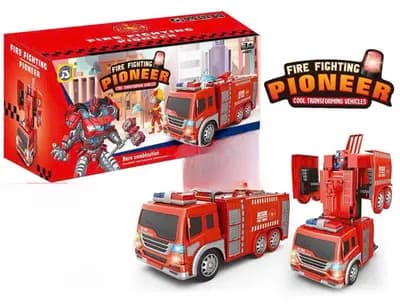 Xe Cứu Hỏa Biến Hình Robot Cho Bé – Đồ Chơi Xe Cứu Hỏa Biến Đổi 2 Trong 1