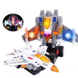 Máy Bay Biến Hình Robot Cho Bé – Đồ Chơi Máy Bay Có Nhạc, Robot Biến Hình 2 Trong 1 - 3