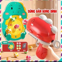 Súng Bắn Dính Khủng Long Cho Bé – Đồ Chơi Bắn Mục Tiêu Đạn Dính Rèn Khéo Léo - 1