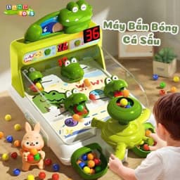 Đồ Chơi Bắn Bi Cá Sấu Cho Bé – Trò Chơi Khéo Léo Rèn Phản Xạ Và Tập Trung - 1