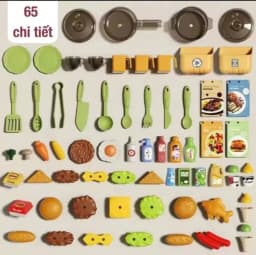 Bộ Đồ Chơi Bếp Nấu Ăn Cho Bé Cao 82cm Có khói và vòi nước – Bếp Nhập Vai Nấu Ăn Có Nhiều Phụ Kiện - 3