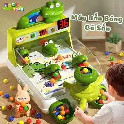 Đồ Chơi Bắn Bi Cá Sấu Cho Bé – Trò Chơi Khéo Léo Rèn Phản Xạ Và Tập Trung